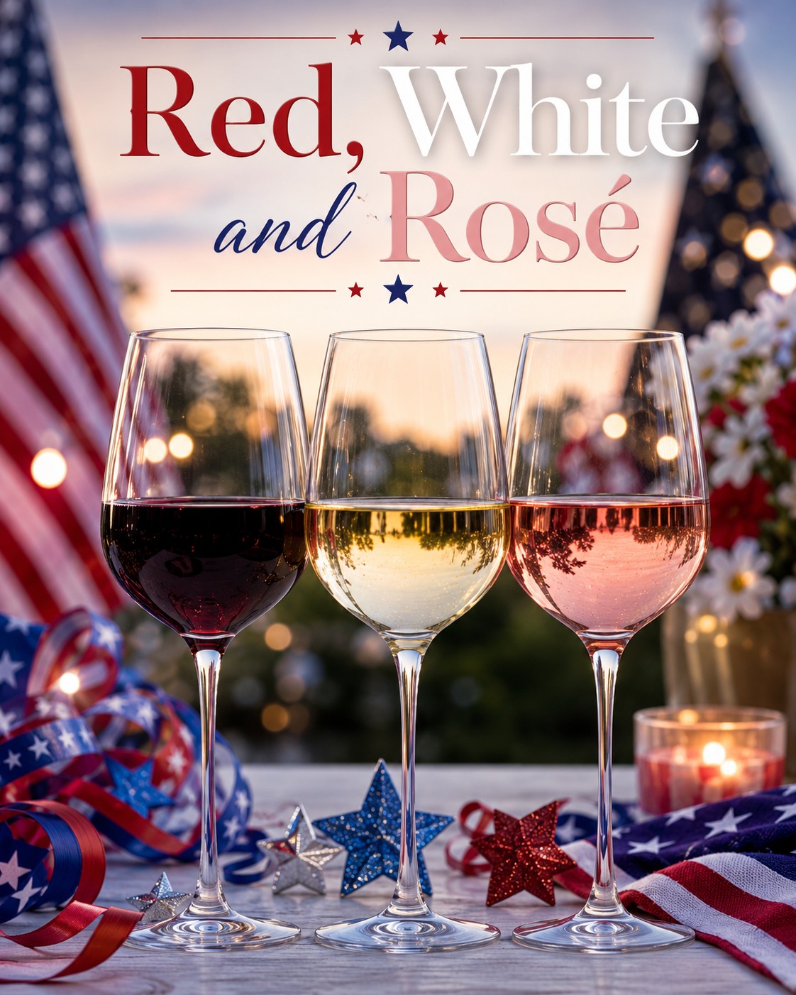 RED, WHITE & ROSE’ 4TH OF JULY PACK
